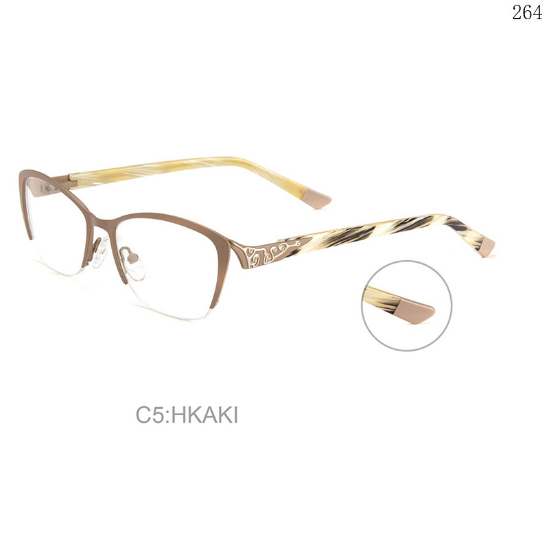 Dachuan Optical RP9010 China Supplier Fashion Style Metal Eyewear Frames with Cateye Frame (6)