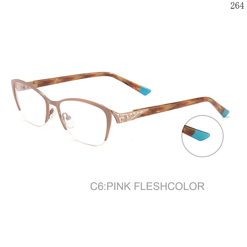 Dachuan Optical RP9010 China Supplier Fashion Style Metal Eyewear Frames with Cateye Frame (7)