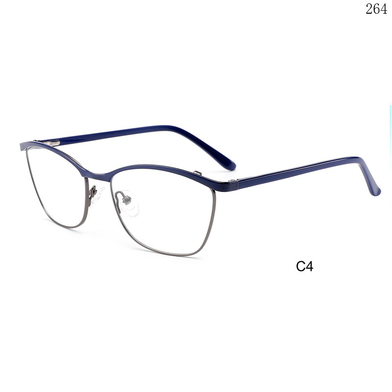 Dachuan Optical RP9015-1 China Supplier Women Style Metal Eyewear Frames with Browline Frame (9)