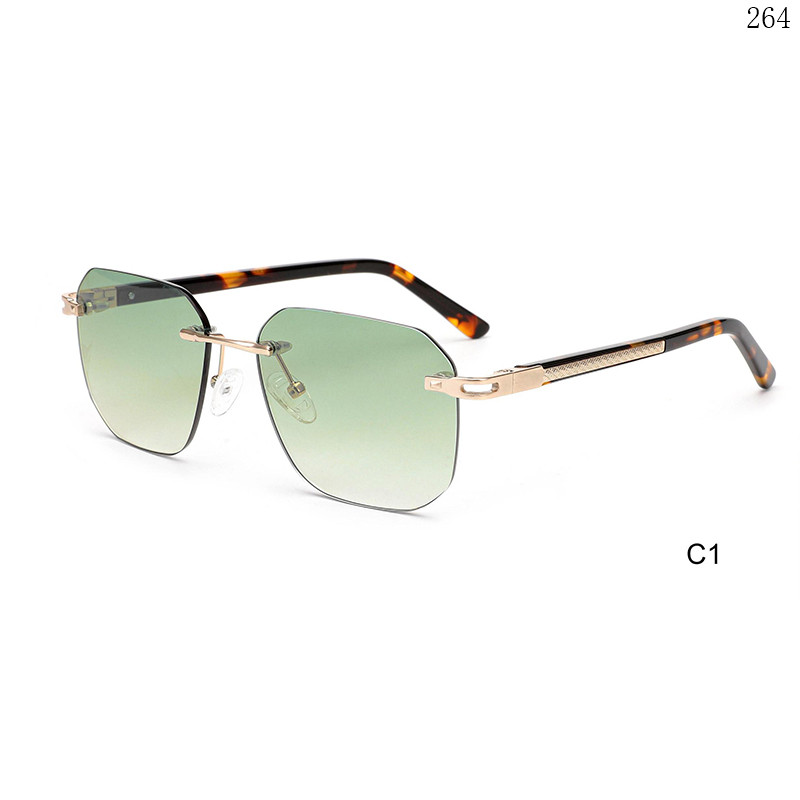 Dachuan Optical S25610 China Supplier Hot popular Rimless Sunglasses with New Design (6)