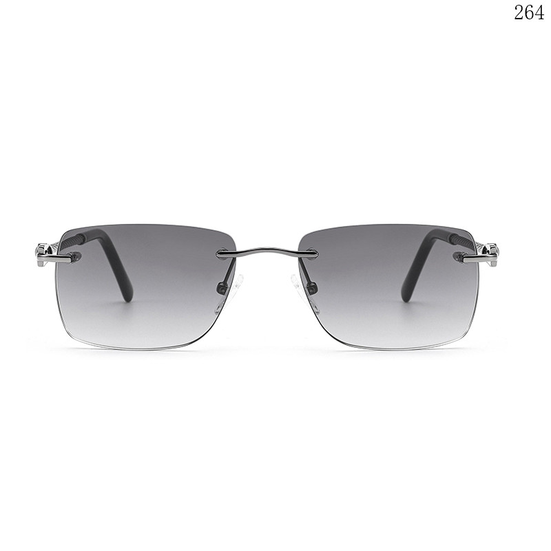 Dachuan Optical S25611 China Supplier Modern Design Rimless Sunglasses with Logo Printing (2)