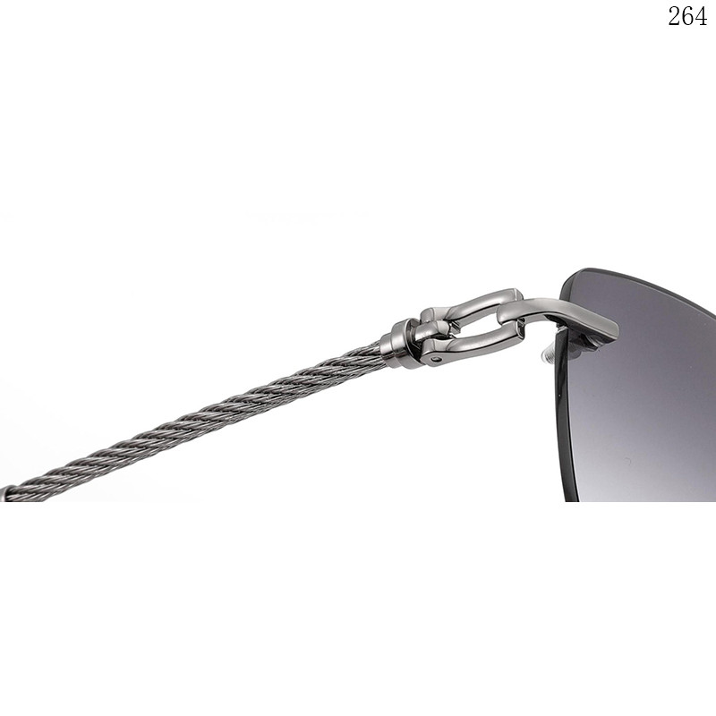 Dachuan Optical S25611 China Supplier Modern Design Rimless Sunglasses with Logo Printing (4)