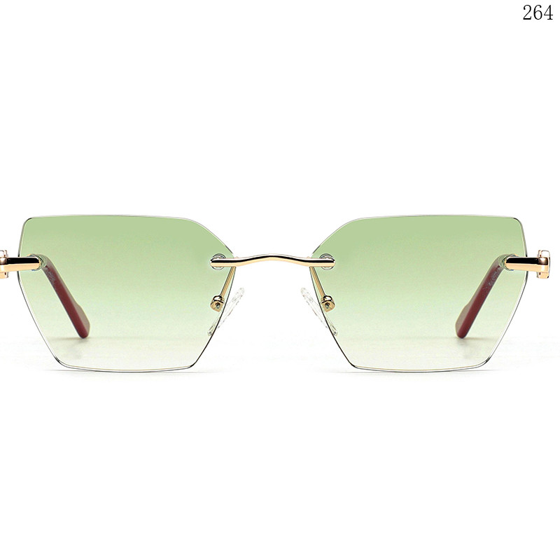 Dachuan Optical S25614 China Supplier New Arrivals Rimless Sunglass Frame with Metal Legs (2)