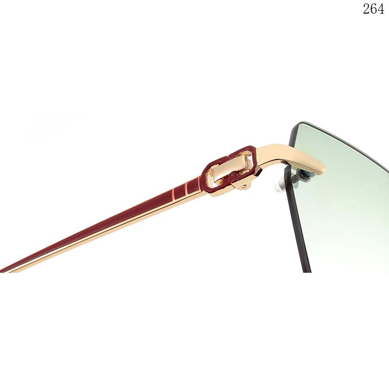 Dachuan Optical S25614 China Supplier New Arrivals Rimless Sunglass Frame with Metal Legs (4)