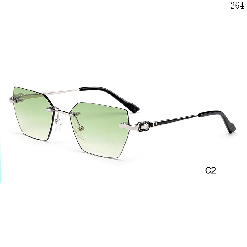 Dachuan Optical S25614 China Supplier New Arrivals Rimless Sunglass Frame with Metal Legs (6)