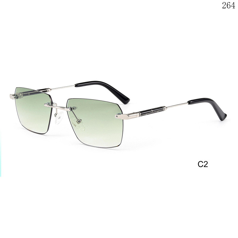 Dachuan Optical S25626 China Supplier Hot Trending Rimless Sunglass Frame with Packaging Custom (7)