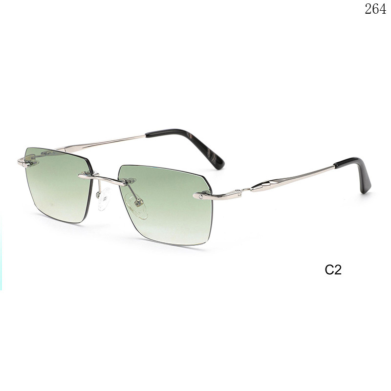 Dachuan Optical S25630 China Supplier High Quality Rimless Sunglass Frame with Custom Logo (6)