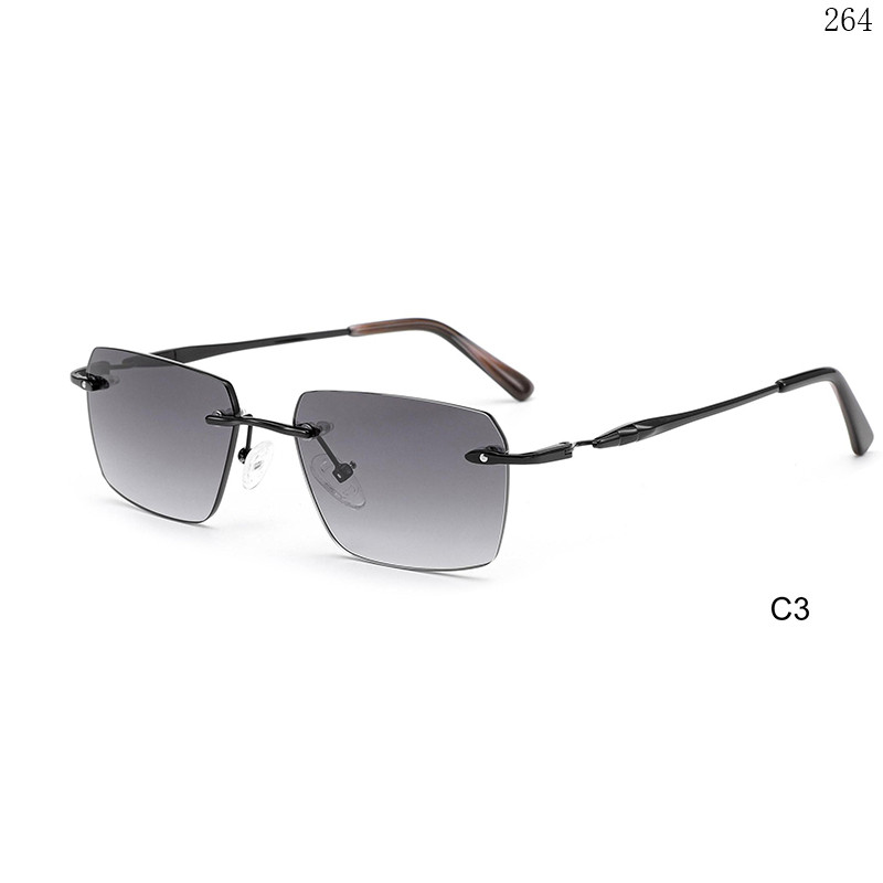 Dachuan Optical S25630 China Supplier High Quality Rimless Sunglass Frame with Custom Logo (7)