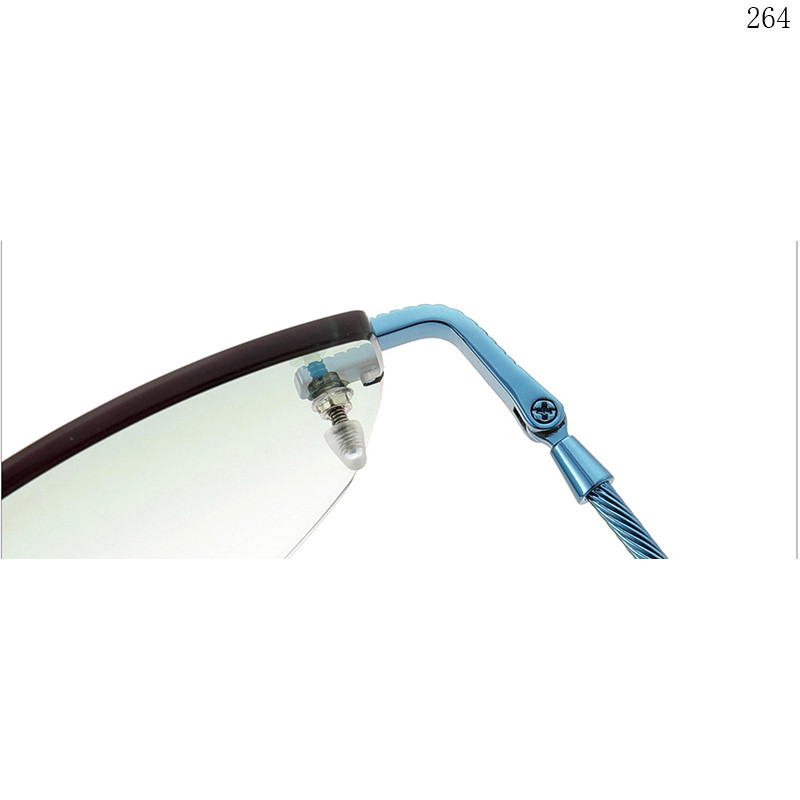 Dachuan Optical S25631 China Supplier Hot Rimless Sunglass Frame with Colorful Legs (5)