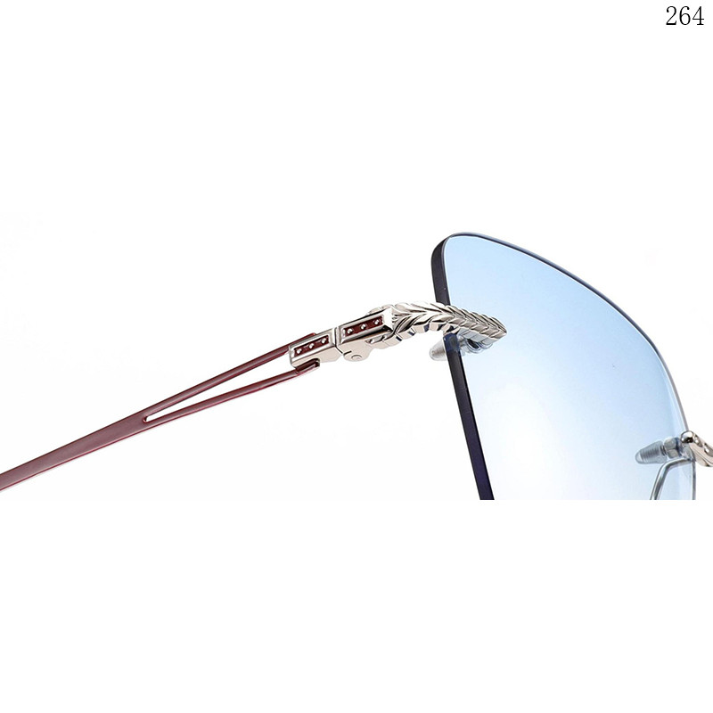 Dachuan Optical S25633 China Supplier Most Popular  Rimless Shades Sunglasses with Colorful Design (4)