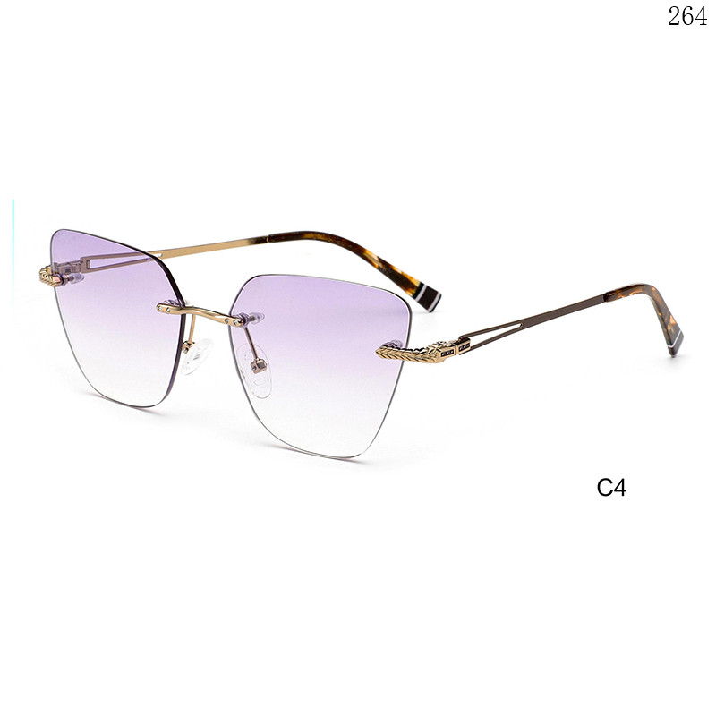 Dachuan Optical S25633 China Supplier Most Popular  Rimless Shades Sunglasses with Colorful Design (9)