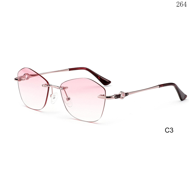 Dachuan Optical S25636 China Supplier Best Sale Rimless Shades Sunglasses with New Design (8)