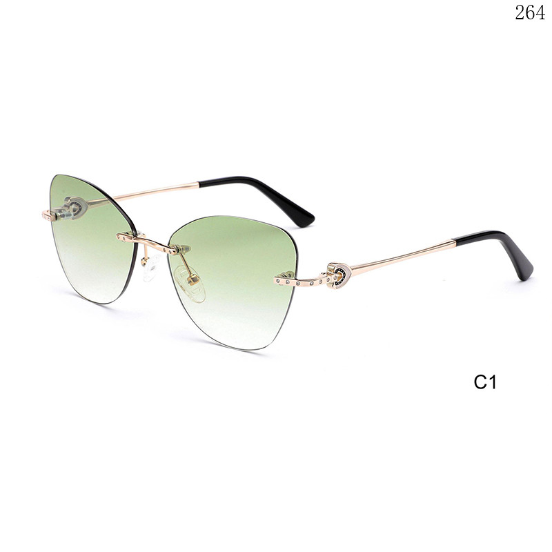 Dachuan Optical S25638 China Supplier Hot Sale Rimless Shades Sunglasses with Your Logo (6)