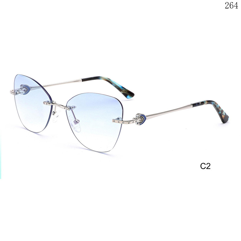 Dachuan Optical S25638 China Supplier Hot Sale Rimless Shades Sunglasses with Your Logo (7)