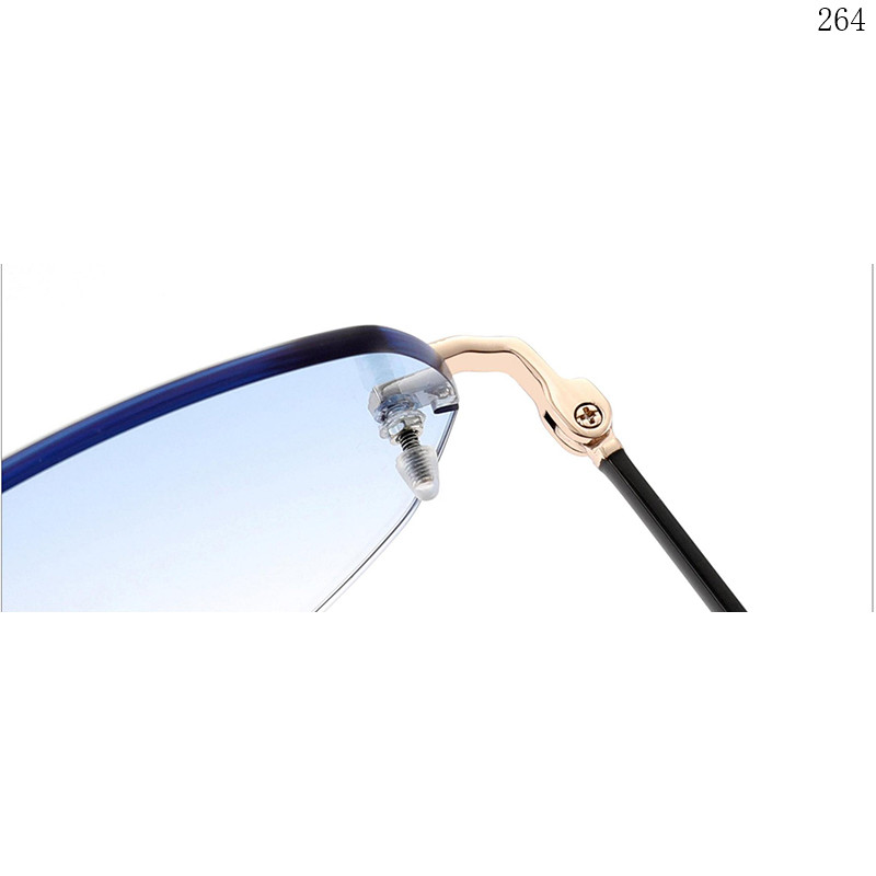 Dachuan Optical S25653 China Supplier New Coming Rimless Sunglasses Frame with Small Orders (5)