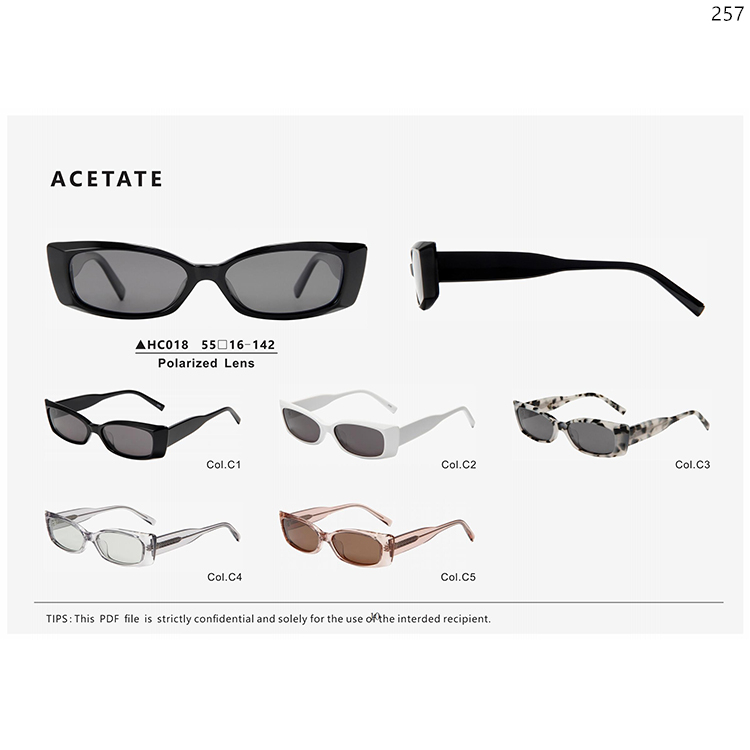 HC018-PM008 New Trends Acetate Wholesale Sunglasses Eyewear Gafas with Small Frame (1)