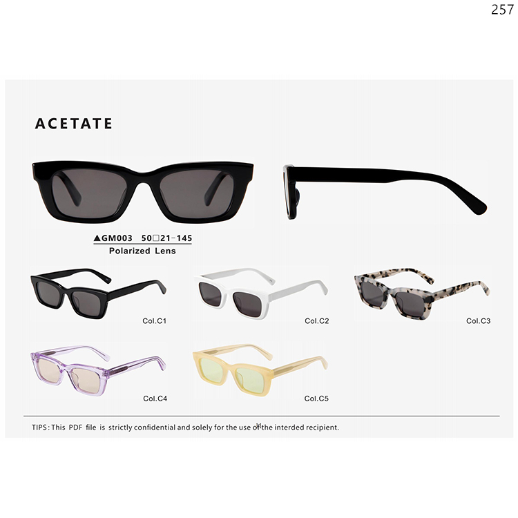 HC018-PM008 New Trends Acetate Wholesale Sunglasses Eyewear Gafas with Small Frame (2)