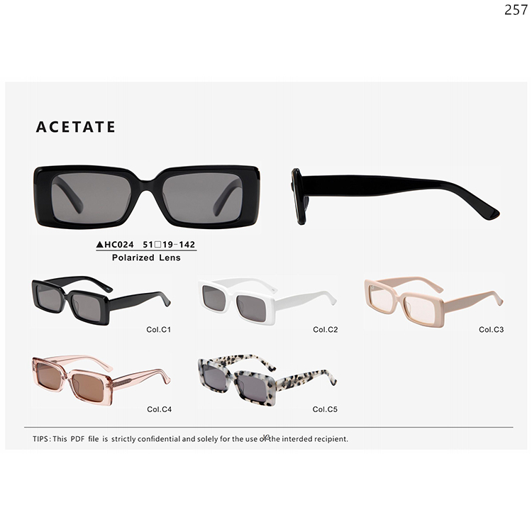 HC018-PM008 New Trends Acetate Wholesale Sunglasses Eyewear Gafas with Small Frame (3)