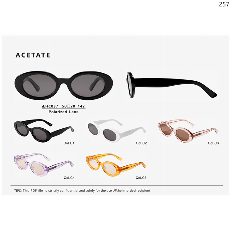 HC018-PM008 New Trends Acetate Wholesale Sunglasses Eyewear Gafas with Small Frame (4)