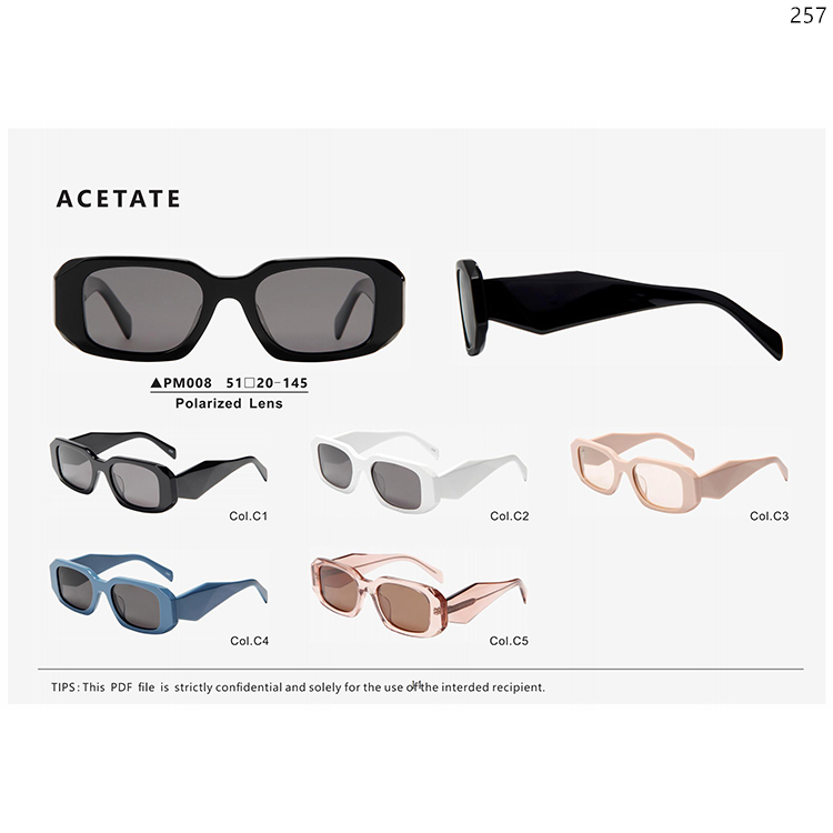 HC018-PM008 New Trends Acetate Wholesale Sunglasses Eyewear Gafas with Small Frame (5)