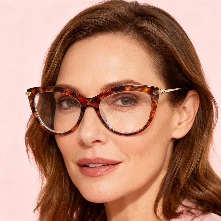 Outdoor Use–Cateye Frame Women Reading Glasses With Fashion Design