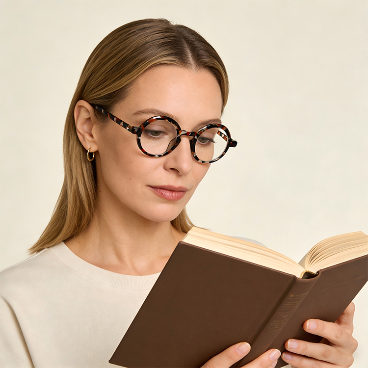 Retro Round Reading Glasses Custom-Made For You